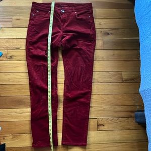 Kut From The Kloth Womens Size 14 Red Corduroy Pants